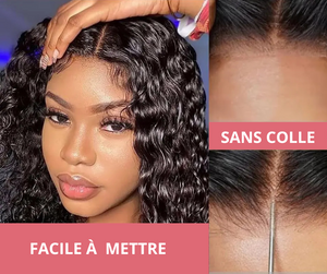 Perruque Aya - Cheveux Péruviens Ondulés Sans Colle avec Lace HD JolieDivine