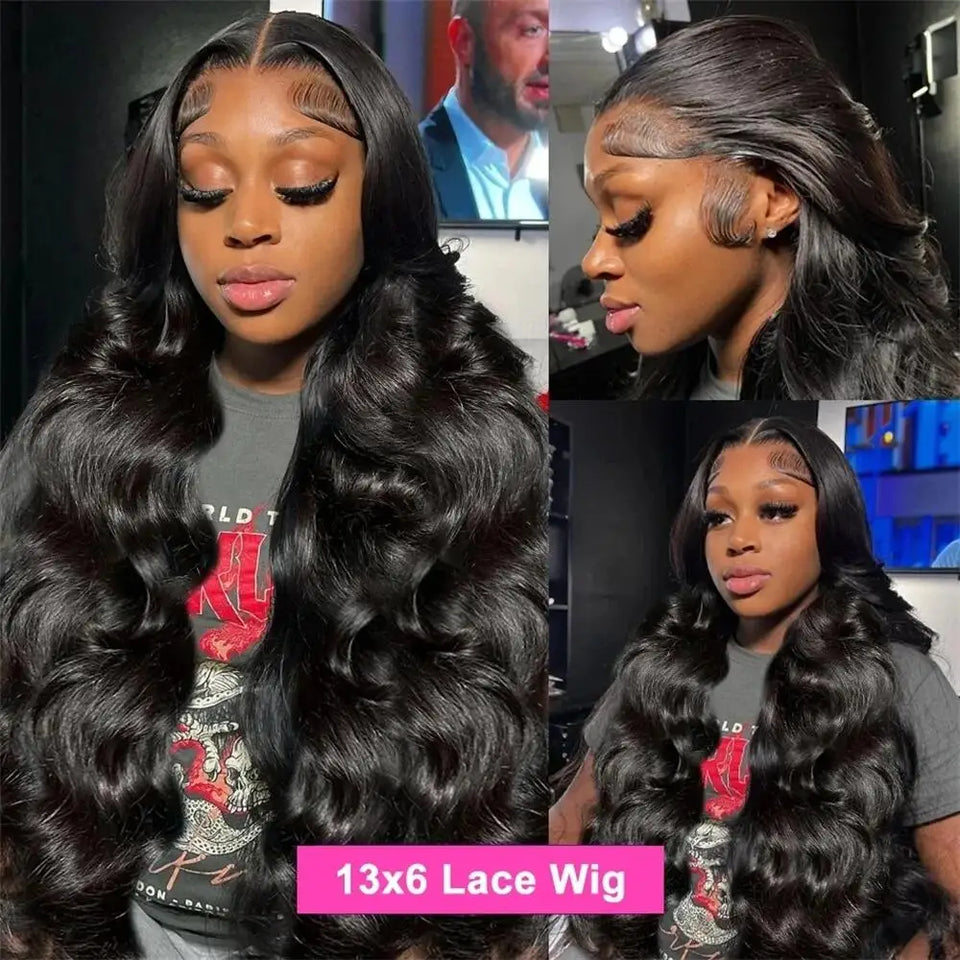 HD Transparent 13x4 13x6 Body Wave Lace Front Wig Pre Plucked 360 Lace Frontal Wig Human Hair Wigs For Women 5x5 Closure Wig JolieDivine