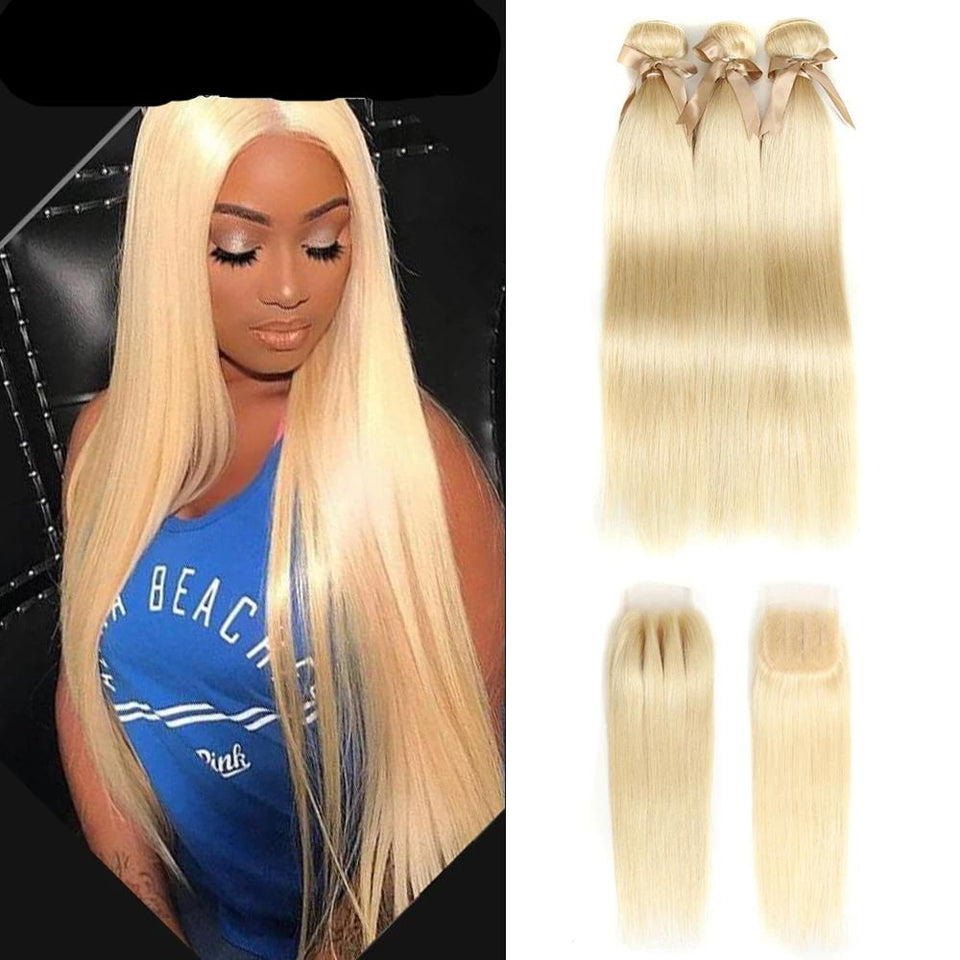 Formule-3 méches + closure lace frontale Cheveux  type Brésilien. JolieDivine