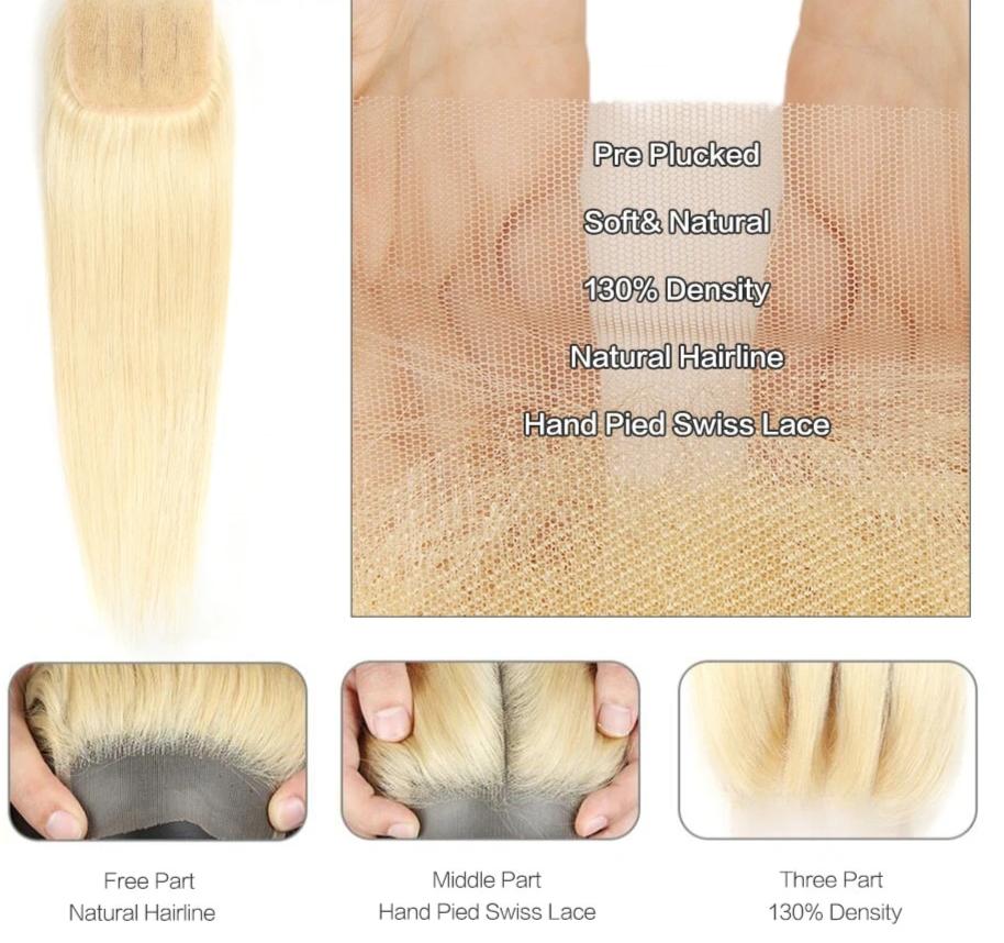 Formule-3 méches + closure lace frontale Cheveux  type Brésilien. JolieDivine