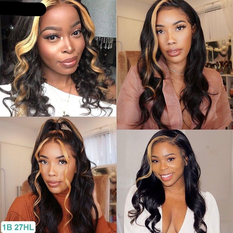 PERRUQUE DEGLIA Cheveux Brésilien150% 13X6 Lace Frontal Wig  naturels pré-plumés