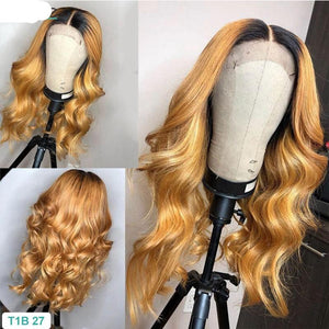 PERRUQUE DEGLIA Cheveux Brésilien150% 13X6 Lace Frontal Wig  naturels pré-plumés