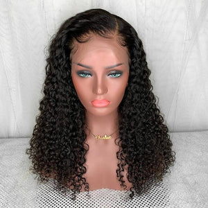 Perruque RICHALA Curly Lace Front cheveux BRÉSILIEN Cheveux pré-plumé et noeuds blanchis