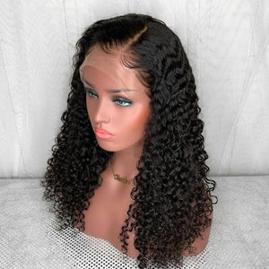 Perruque RICHALA Curly Lace Front cheveux BRÉSILIEN Cheveux pré-plumé et noeuds blanchis