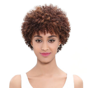 JOLIEDIVINE NANCY Perruque courte bouclée CHEVEUX NATUREL BRÉSILIEN