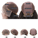 Perruque ANGIE Cheveux Brésilien 13X4 lace Front Cheveux naturels pré-plumés