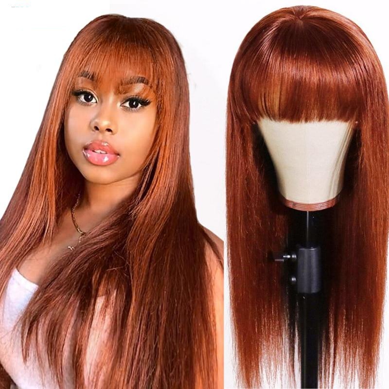 Perruque KARINE avec Frange Cheveux Brésilien 13x4 JolieDivine