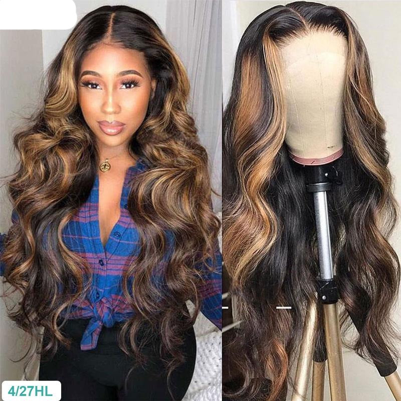 PERRUQUE DEGLIA Cheveux Brésilien150% 13X6 Lace Frontal Wig  naturels pré-plumés