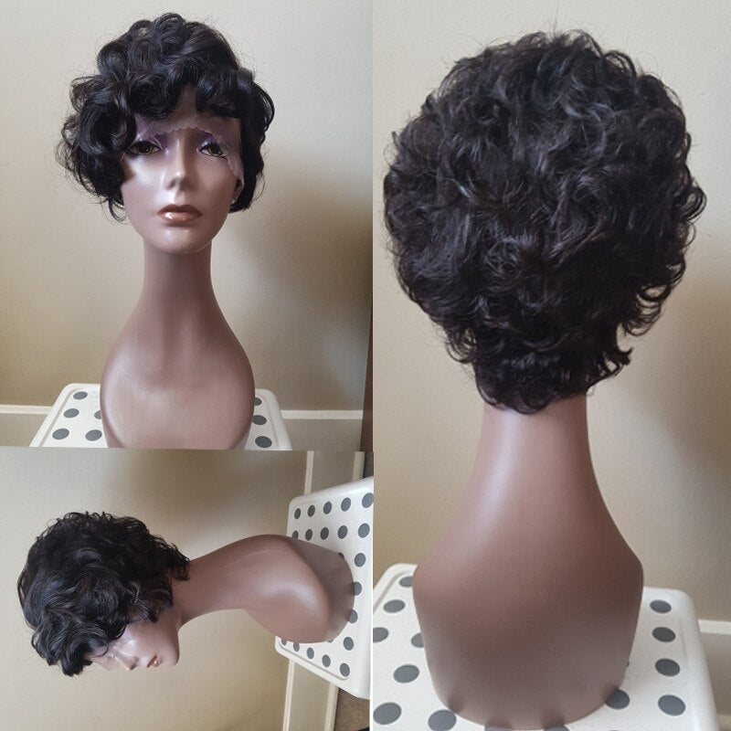 Perruque ALYA Pixie Cut Curly Cheveux Brésilien JolieDivine