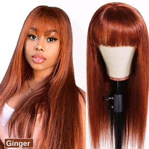 Perruque KARINE avec Frange Cheveux Brésilien 13x4 JolieDivine