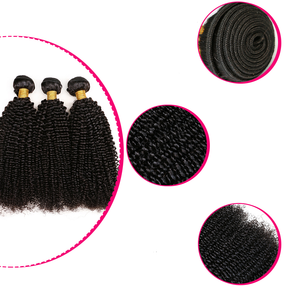 Formule tissage MERIN 3 paquets plus Closure Cheveux Brésilien.