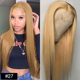 PERRUQUE MILLA  100% cheveux Naturel  99J /BURG/33/27 180% Density 13*4  Lace Front Human Hair Wigs Remy Hair JolieDivine