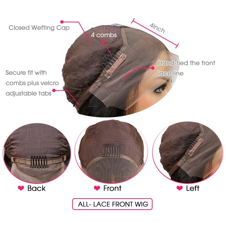 Perruque LINA cheveux Brésilien 150% Ombre Coloré Lace Front Human Hair Wigs For Women Remy JolieDivine