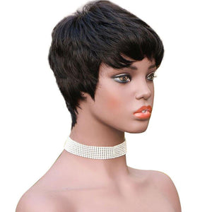 Perruque PIXIE  MARINA Cheveux BrésilienShort Bob Wig JolieDivine