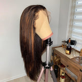 Perruque ROSE Cheveux Brésilien 27 Highlight Lace Front 13*4 Remy 130% Honey Blond JolieDivine