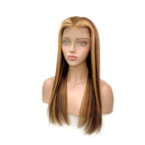 Perruques AÏDA Miel Blonde Brune Ombre Lace Front 13x6 Brésilien JolieDivine