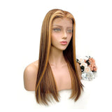 Perruques AÏDA Miel Blonde Brune Ombre Lace Front 13x6 Brésilien JolieDivine