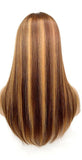 Perruques AÏDA Miel Blonde Brune Ombre Lace Front 13x6 Brésilien JolieDivine