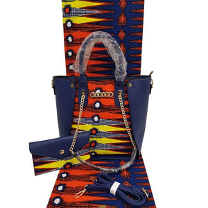 TISSU WAX PLUS SAC A MAIN ET POCHETTE JolieDivine