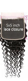 Tissage lot de 3/4 Deep Wave avec 5x5 Lace Closure Cheveux Péruviens joliedivine