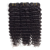 Tissage lot de 3/4 Deep Wave avec 5x5 Lace Closure Cheveux Péruviens joliedivine