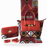 Wax Hollandais TISSU PLUS SAC A MAIN PLUS POCHETTE. JolieDivine