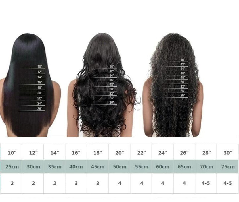 Formule KARA Lot de 3 Tissage Remy Hair avec Frontal Lace Cheveux Péruviens Ondulés