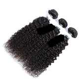 Formule KARA Lot de 3 Tissage Remy Hair avec Frontal Lace Cheveux Péruviens Ondulés