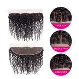 Formule KARA Lot de 3 Tissage Remy Hair avec Frontal Lace Cheveux Péruviens Ondulés